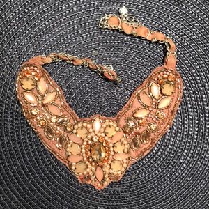 LOFT pink beaded necklace